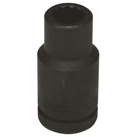 6974 3/4-Inch with 3/4-Inch Drive 12 Point Deep Impact Socket   Black