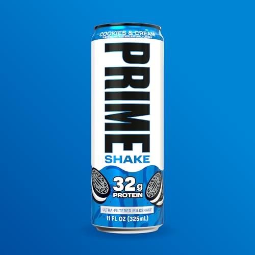 PRIME Protein Shake, Cookies & Cream, 32g Protein for Muscle Support & Recovery, Ultra-Filtered Milk, Lactose Free, Low Sugar, Low Calorie, Ready to D thumbnail