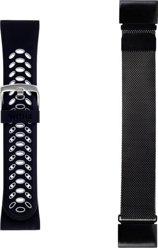 WITHit Garmin Fenix 5/5 Plus/6 51mm Sport Silicone/Stainless Steel Mesh Band 2 Pack WITHit GameStop | WITHit | GameStop