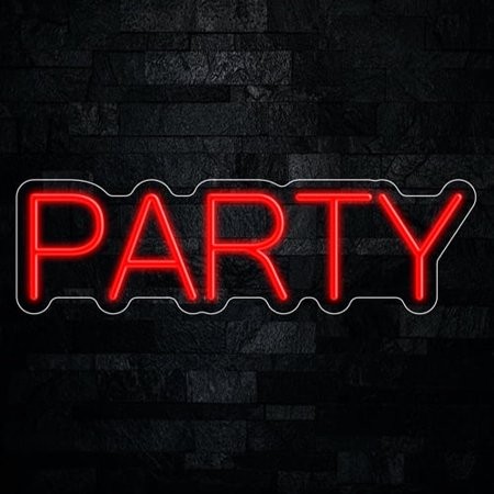 Party Neon LED Sign 24 L X 7 H #32556
