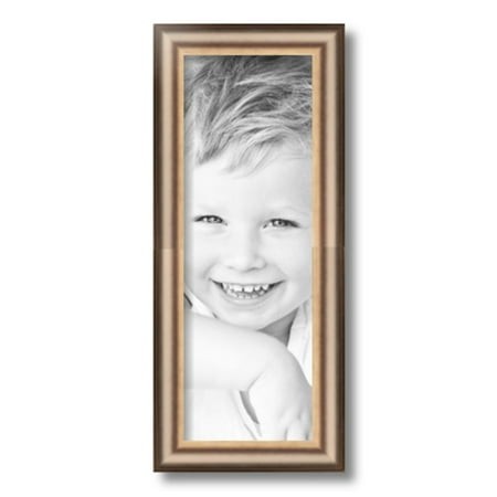 ArtToFrames 6  X 17  Anique Silver Picture Frame  6x17 Inch Silver Wood Poster Frame (WOM-4964)
