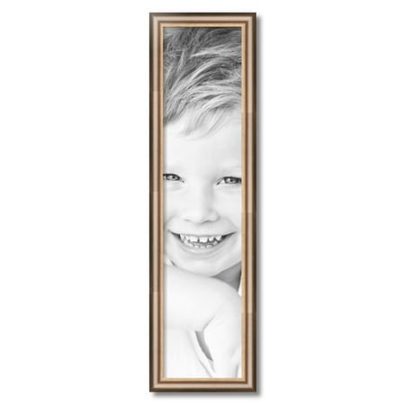ArtToFrames 8  X 34  Anique Silver Picture Frame  8x34 Inch Silver Wood Poster Frame (WOM-4964)