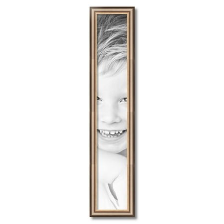 ArtToFrames 6  X 36  Anique Silver Picture Frame  6x36 Inch Silver Wood Poster Frame (WOM-4964)