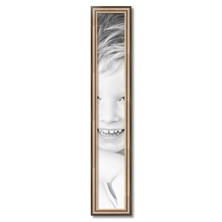 ArtToFrames 6  X 40  Anique Silver Picture Frame  6x40 Inch Silver Wood Poster Frame (WOM-4964)