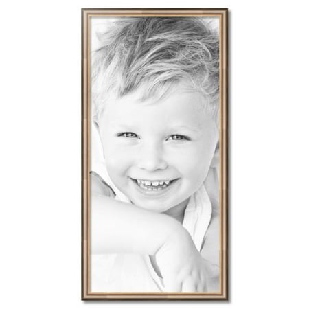 ArtToFrames 21  X 44  Anique Silver Picture Frame  21x44 Inch Silver Wood Poster Frame (WOM-4964)