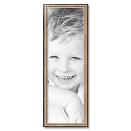 ArtToFrames 12  X 37  Anique Silver Picture Frame  12x37 Inch Silver Wood Poster Frame (WOM-4964)
