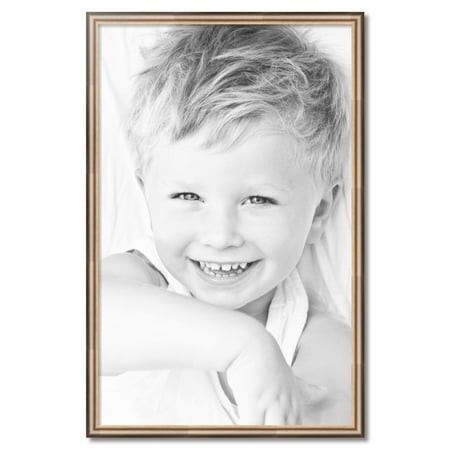 ArtToFrames 28  X 44  Anique Silver Picture Frame  28x44 Inch Silver Wood Poster Frame (WOM-4964)