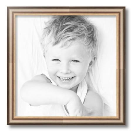 ArtToFrames 16  X 16  Anique Silver Picture Frame  16x16 Inch Silver Wood Poster Frame (WOM-4964)