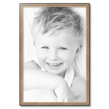 ArtToFrames 24  X 36  Anique Silver Picture Frame  24x36 Inch Silver Wood Poster Frame (WOM-4964)