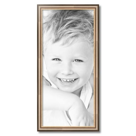 ArtToFrames 14  X 31  Anique Silver Picture Frame  14x31 Inch Silver Wood Poster Frame (WOM-4964)