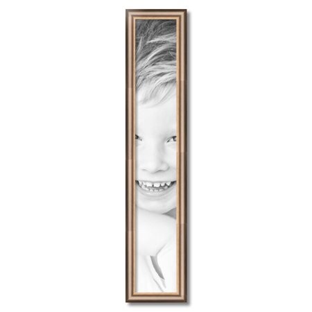 ArtToFrames 6  X 37  Anique Silver Picture Frame  6x37 Inch Silver Wood Poster Frame (WOM-4964)