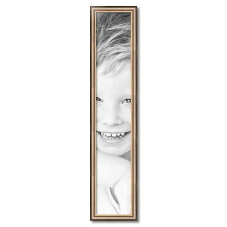 ArtToFrames 8  X 44  Anique Silver Picture Frame  8x44 Inch Silver Wood Poster Frame (WOM-4964)
