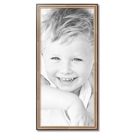 ArtToFrames 18  X 39  Anique Silver Picture Frame  18x39 Inch Silver Wood Poster Frame (WOM-4964)
