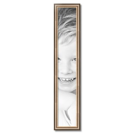 ArtToFrames 7  X 42  Anique Silver Picture Frame  7x42 Inch Silver Wood Poster Frame (WOM-4964)