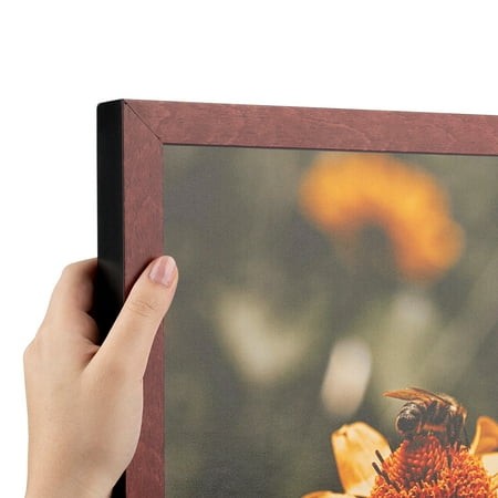 ArtToFrames 8  X 8  Maple Wood Picture Frame  8x8 Inch Red Wood Poster Frame (WOM-4962)