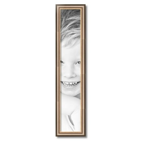 ArtToFrames 6x34  Anique Silver Picture Frame  Silver Wood Poster Frame  with Regular Acrylic and 2 (FBPL-4964)