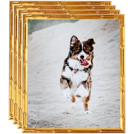 ArtToFrames 15  X 18  .75 Picture Frame  15x18 Inch Gold Wood Poster Frame (WOM-4875)  4 Pack