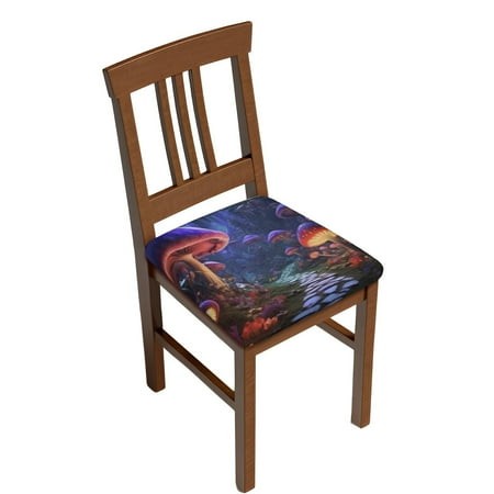 Zeuib Jungle Path Glowing Mushrooms Water-Repellent Sofa Seat Cushion Cover with Elastic Band  Protects from Spills & Wear ，Perfect for Homes with K