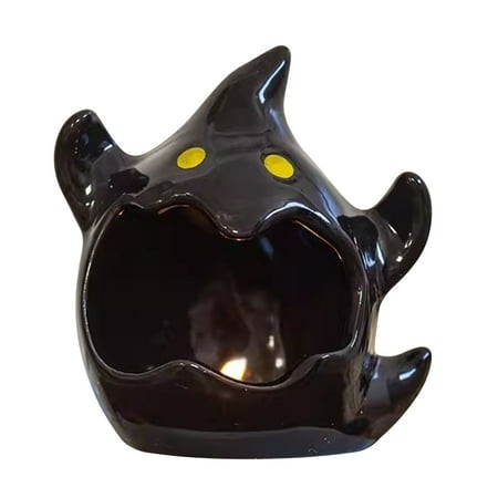 2026 New Ghost Candle Holder Halloween Decor Cute Ghost Shape Candlestick Ceramic Candle Holder Pumpkin Lantern for Home Table Halloween Centerpiece P