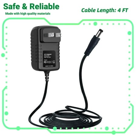 FITE on 12V AC Adapter Charger Compatible with TSI 8532 DustTrak II Handheld Dust Aerosol Monitor Power Pack Power Supply Cord Mains PSU