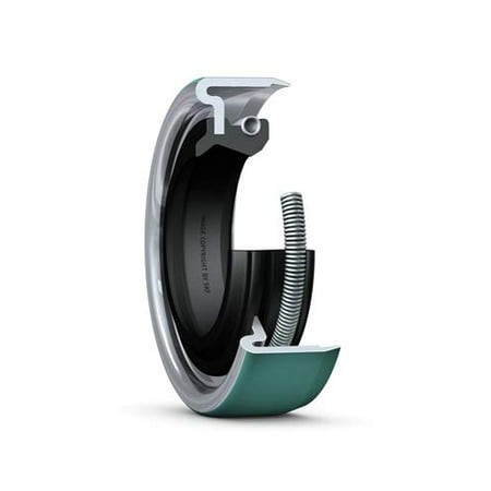 6229 Double Oil Seal - Solid  0.625 in Shaft  1.124 in OD  0.375 in Width  CRWA5 Design  Nitrile Rubber (NBR) Material