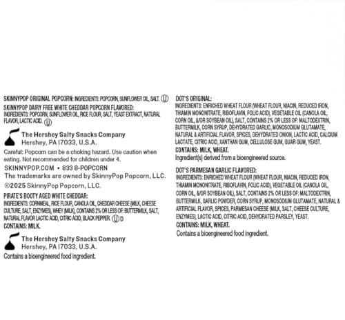 Grab & Go Family Favorites Variety Pack, 36 Count with Dot's Pretzels, SkinnyPop Popcorn, Pirate's Booty Snacks, Original and White Cheddar Flavors thumbnail