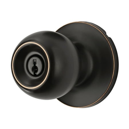 hyper tough keyed entry ball doorknob lock and single cylinder deadbolt oil rubbed bronze finish combo pack
