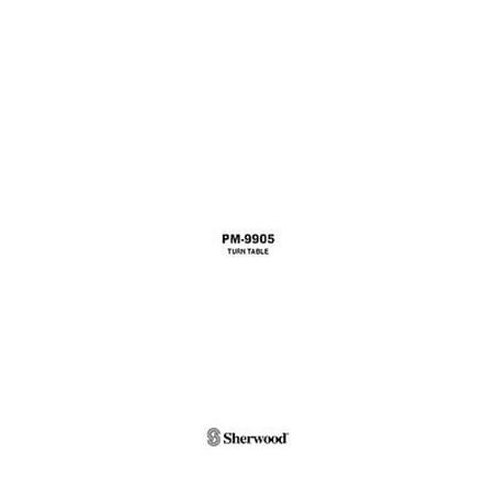 Instruction Manual ONLY for Sherwood PM-9905 Turntable Owners Instruction Manual REPRINT