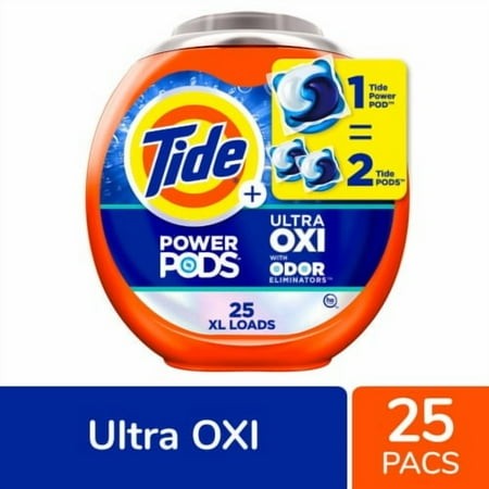 Tide Pods with Ultra Oxi & Odor Eliminators Original Scent Laundry Detergent Pods