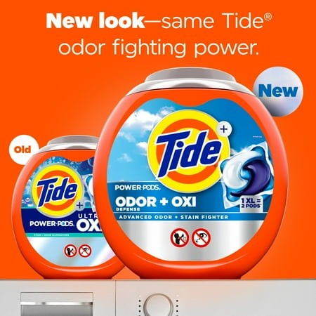 Tide Power Pods Odor Defense + Oxi Laundry Detergent Pods - 45 Ct - Pack of 2