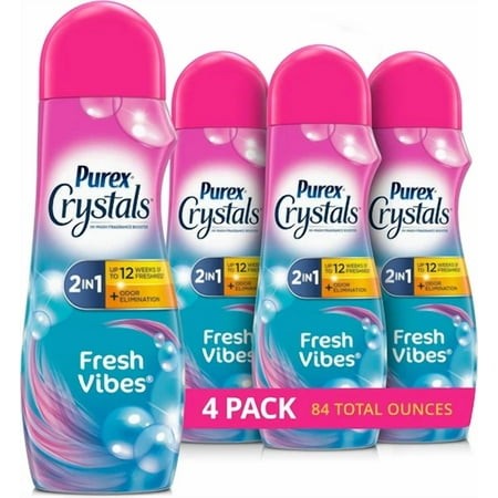 Crystals in-Wash Fragrance and Scent Booster  Fresh Vibes  21 Ounce  4 Count