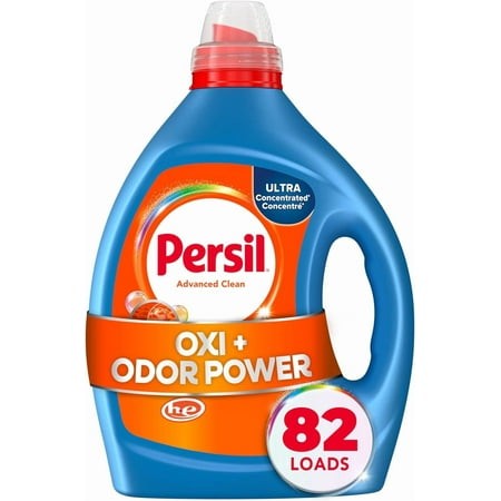 Advanced Clean Oxi+Odor Power  Liquid Laundry Detergent  High Efficiency (HE)  Deep Stain Removal  Ultra Concentrated  82.5 Fl Oz  82 Loads