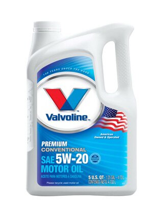 Valvoline® 779310 Premium Conventional Motor Oil, 5W-20, 5-Qt
