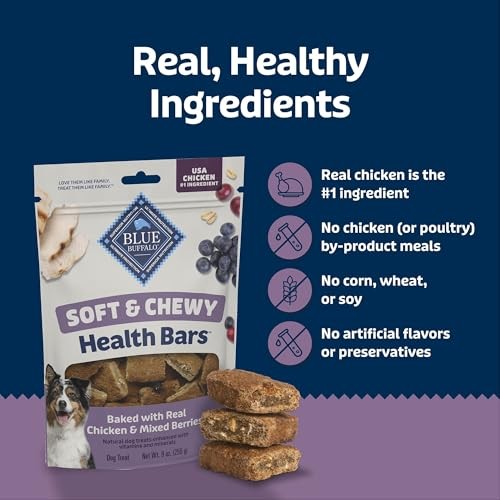 Blue Buffalo Health Bars Chicken and Berry Soft Chewy Dog Treats - 9oz thumbnail