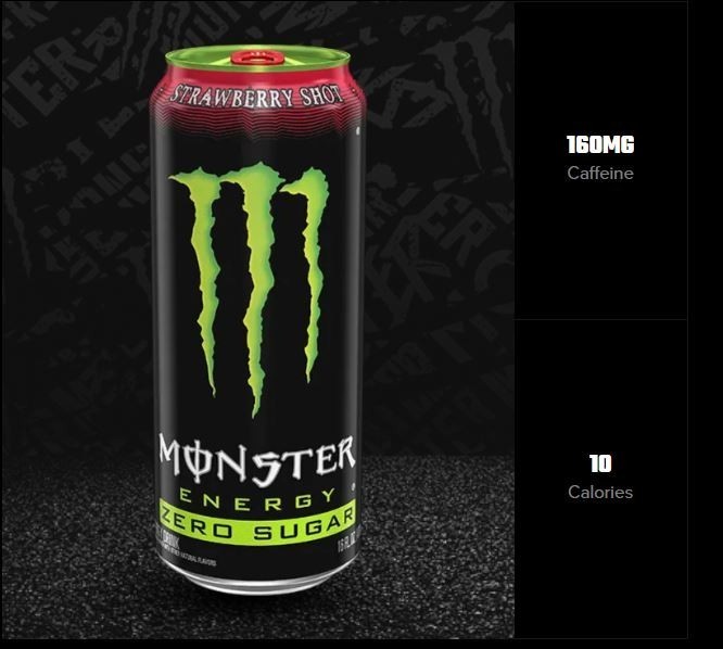 Monster Energy Zero Sugar, Strawberry Shot Sugar Free Energy Drink, 16 Oz | CVS thumbnail