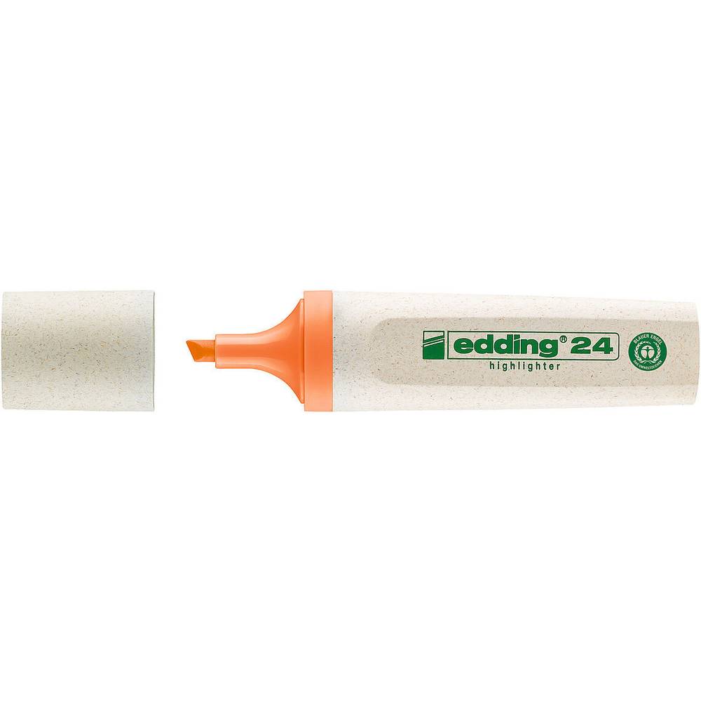 Edding 24 EcoLine Highlighter - Orange - 1 Highlighter - Chisel Nip 2-