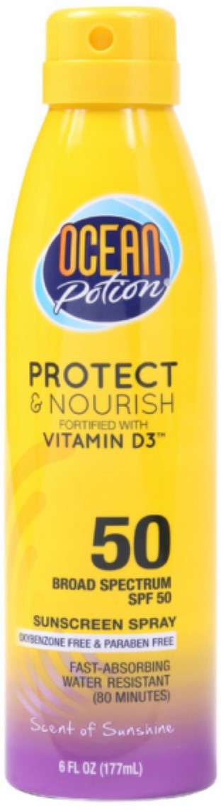 Ocean Potion 6-ounce Protect & Nourish Continuous Sunscreen Spray SPF 50