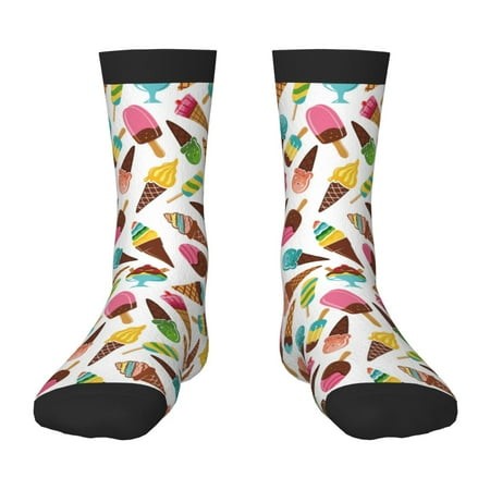 Sigee Ice Cream Popsicles for Premium Children S Socks Unisex School Kids Boys Girls Soft and Comfy Kids  Socks
