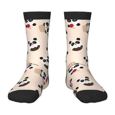 Sigee Panda Ice Creams Donuts for Premium Children S Socks Unisex School Kids Boys Girls Soft and Comfy Kids  Socks