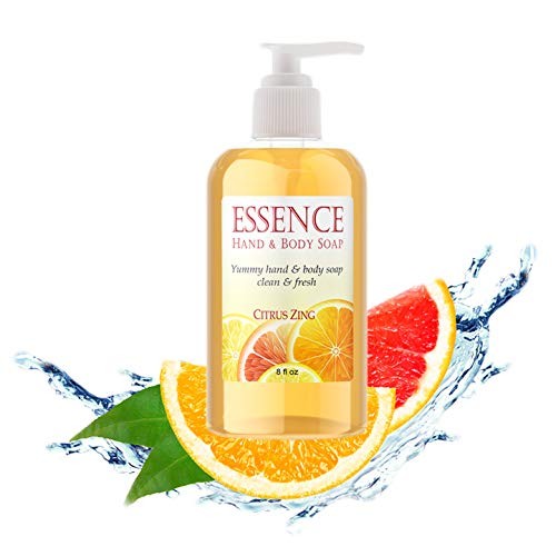 DELÚVIA Deluvia Hand Soap and Body Wash with Organic Aloe, Vitamin E, Organic Rosemary Extract and Citrus Essential Oils - Citrus Zing Essence Hand a thumbnail