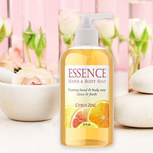 DELÚVIA Deluvia Hand Soap and Body Wash with Organic Aloe, Vitamin E, Organic Rosemary Extract and Citrus Essential Oils - Citrus Zing Essence Hand a thumbnail