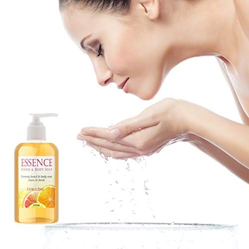 DELÚVIA Deluvia Hand Soap and Body Wash with Organic Aloe, Vitamin E, Organic Rosemary Extract and Citrus Essential Oils - Citrus Zing Essence Hand a thumbnail