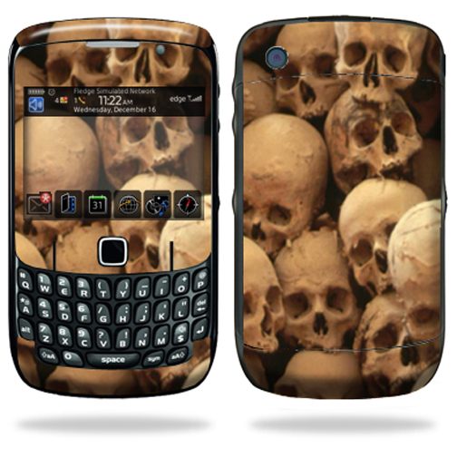 Skin Decal Wrap Compatible with Blackberry Curve 8500 8520 8530 Skull Pile