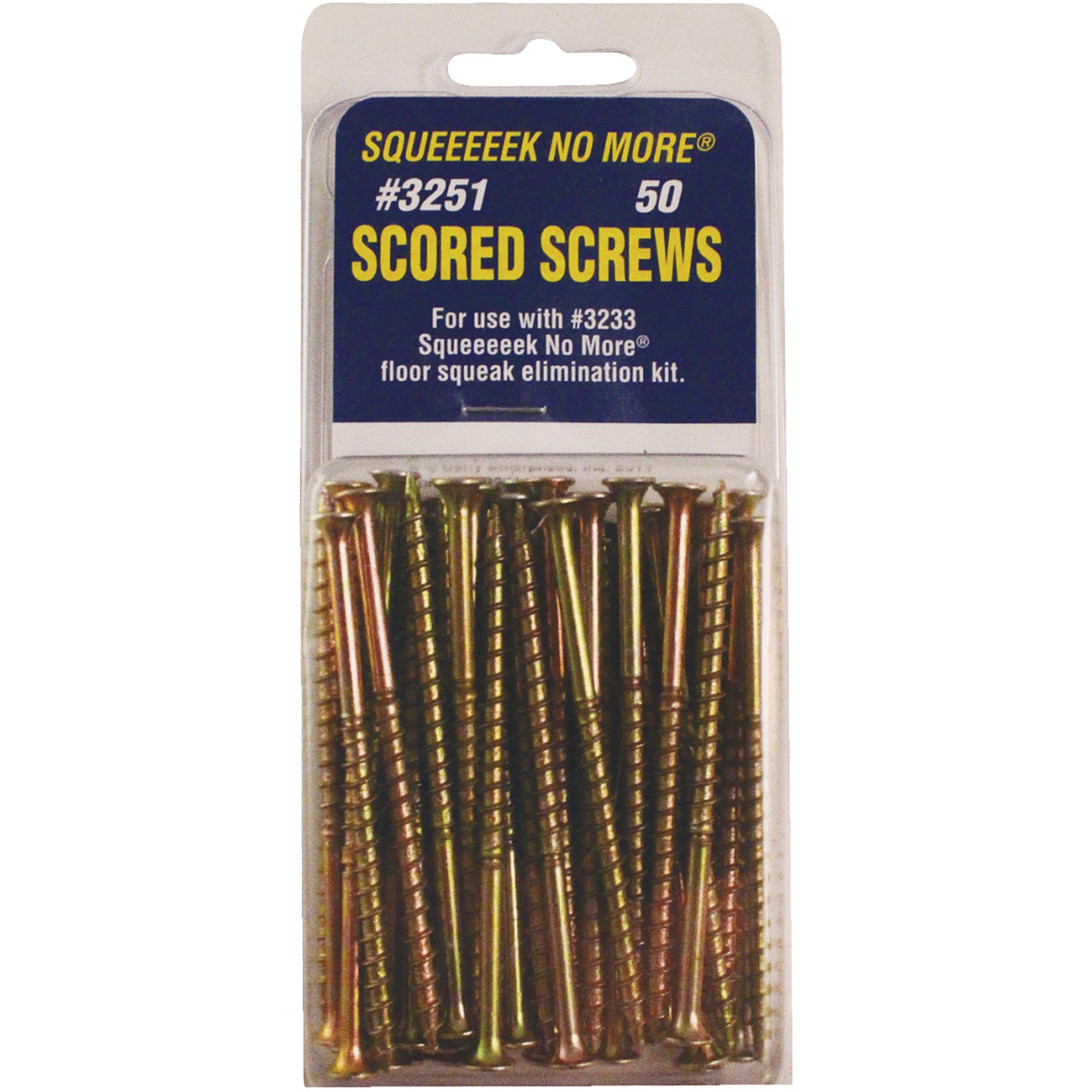 #8 X 3 in. Square Flat Head Specialty Fasteners (50 Count) Squeaky Floor Repair Screws
