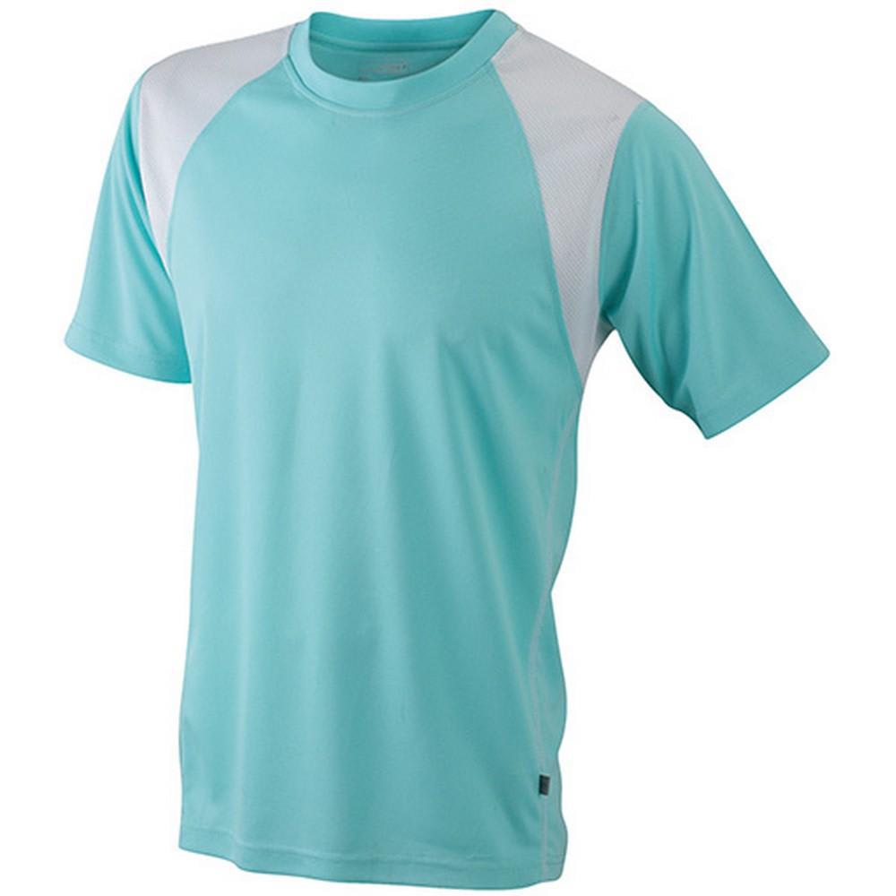 James and Nicholson Childrens/Boys Junior Running Top (L) (Mint Green/White)
