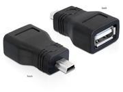 DeLOCK 65277 Cable Gender Changer Mini USB USB 2.0-a Black