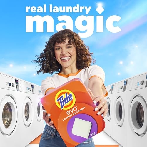 Tide Evo Laundry Detergent Tiles  100% Concentrated  6X Cleaning Power  Spring Blast Scent  42 Count thumbnail