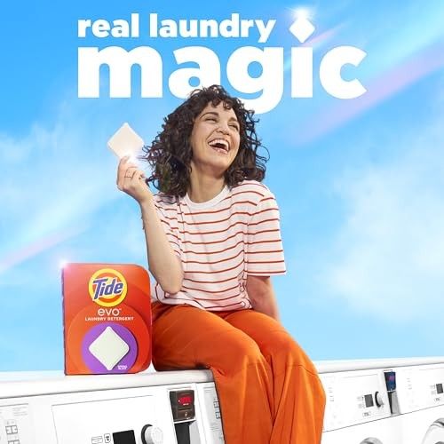 Tide Evo Laundry Detergent Tiles  100% Concentrated  6X Cleaning Power  Spring Blast Scent  42 Count thumbnail