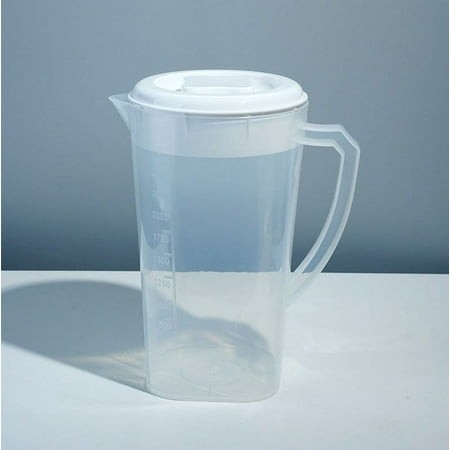 Meiiso Promotional Offer! Kettle  Plastic Water Jug with Lid Beverage Mixing Pitcher for Hot/Cold Lemonade Juice Drink Jar Iced Tea Jug (81 Oz White) 