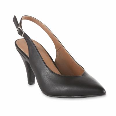 Laura Scott Women's Sara Sling-Back Pump - Black